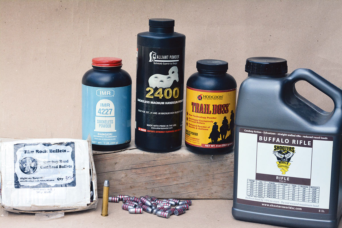 Several powders gave good results with cast bullet loads.